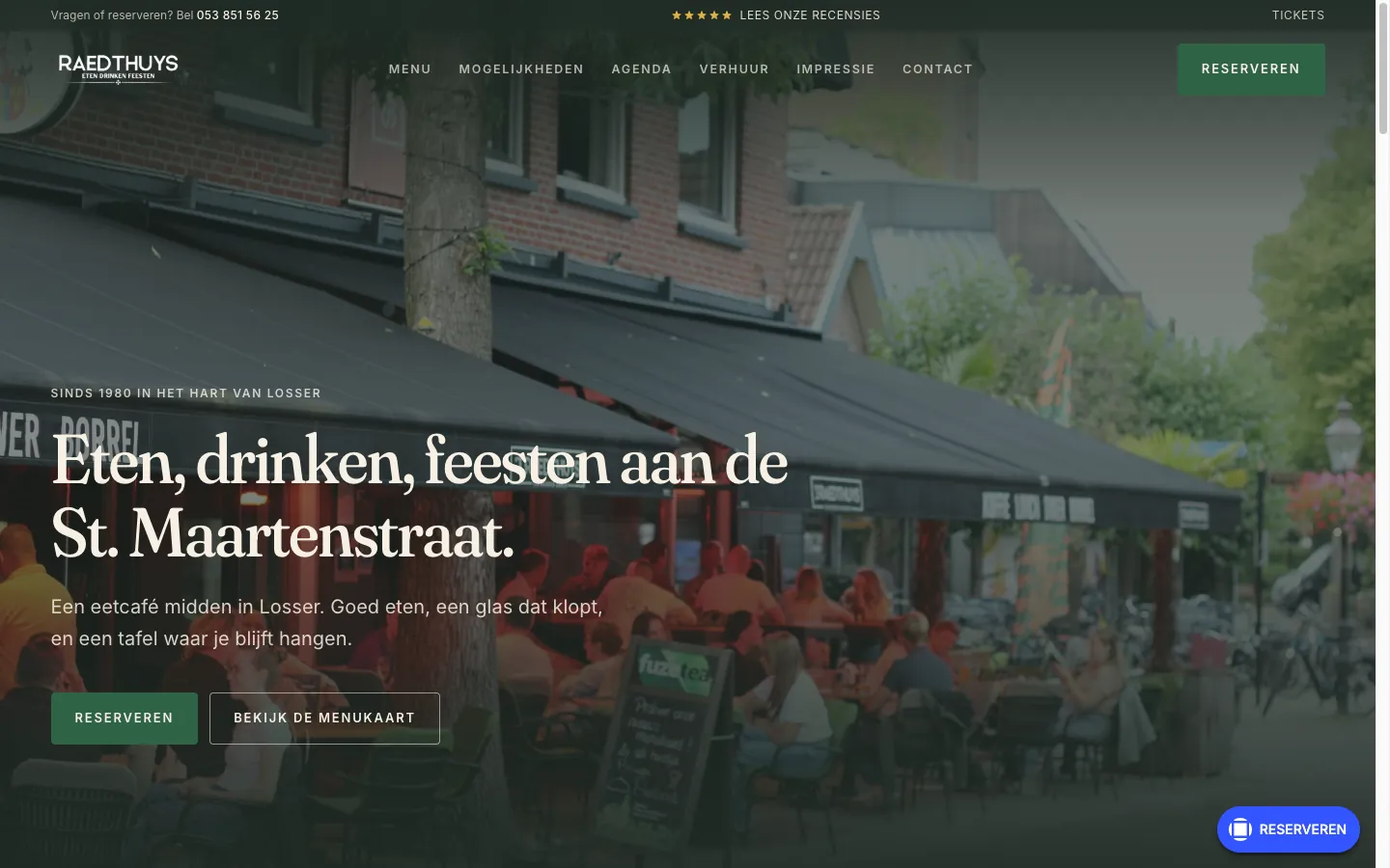 Eetcafé 't Raedthuys